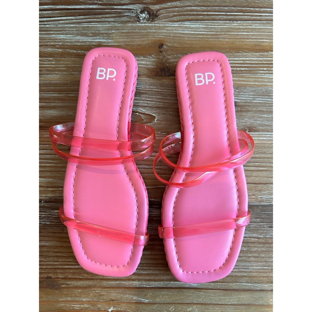 New pink slide sandals